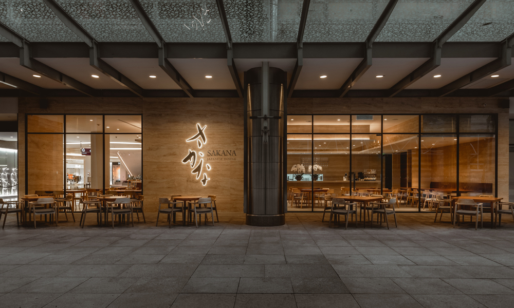 Sakana Japanese restaurant. Japan architecture design